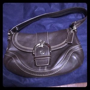Brown Coach mini bag